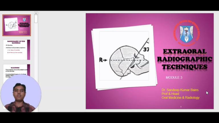 OMR LMS Lectures 2023 Extraoral Radiographic Techniques