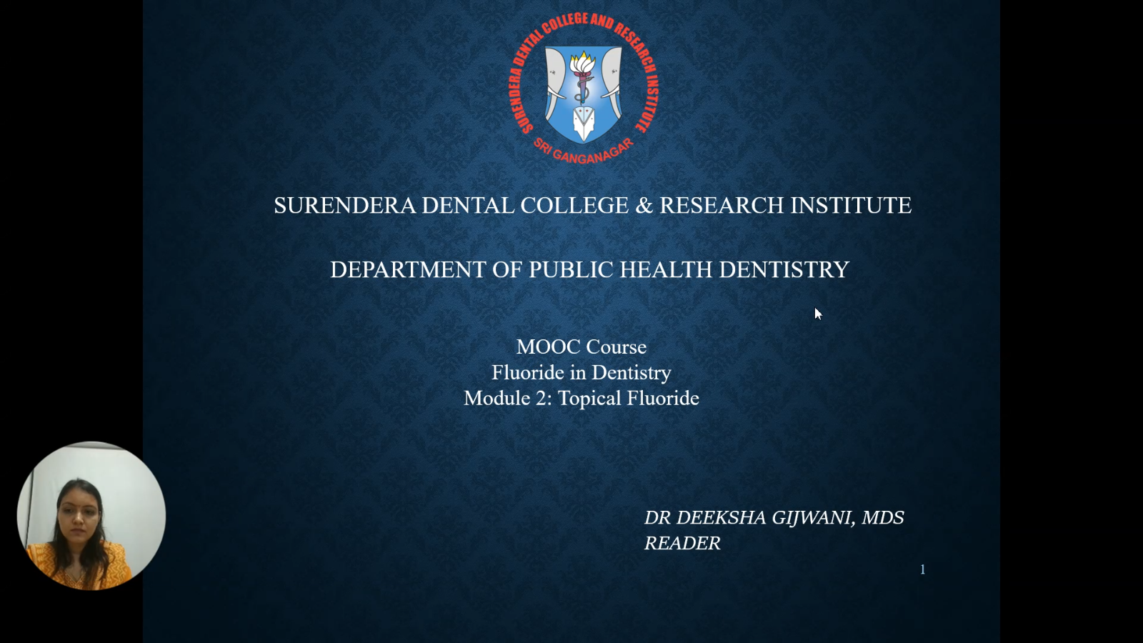 Public Health Dentistry 2024-25
